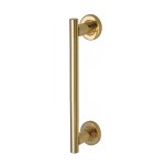 M Marcus Heritage Brass 19mm Bar Door Pull Handle with base 280mm length